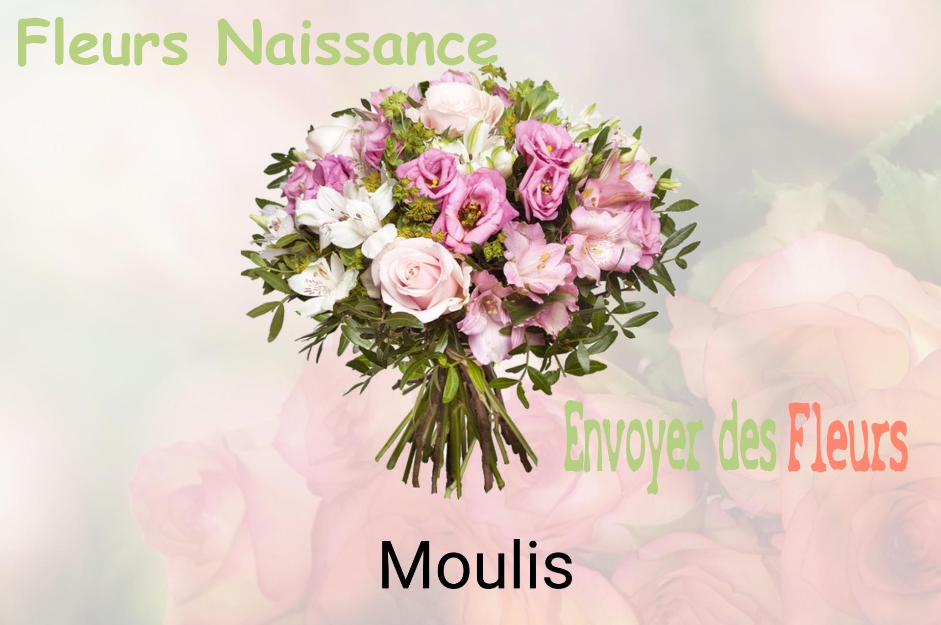 Bouquet de fleurs de naissance livré à Moulis